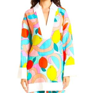 Staud linen tunic topic - Enzo citrus